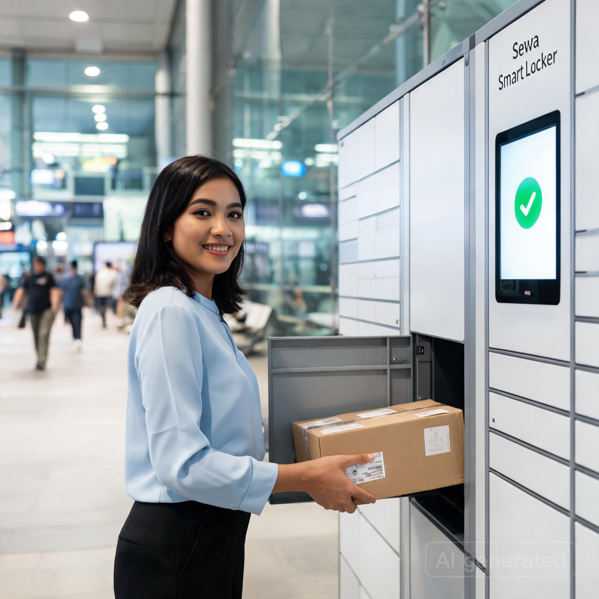 Ilustrasi Panduan Memilih Jasa Sewa Smart Locker untuk Fasilitas Mall dan Stasiun