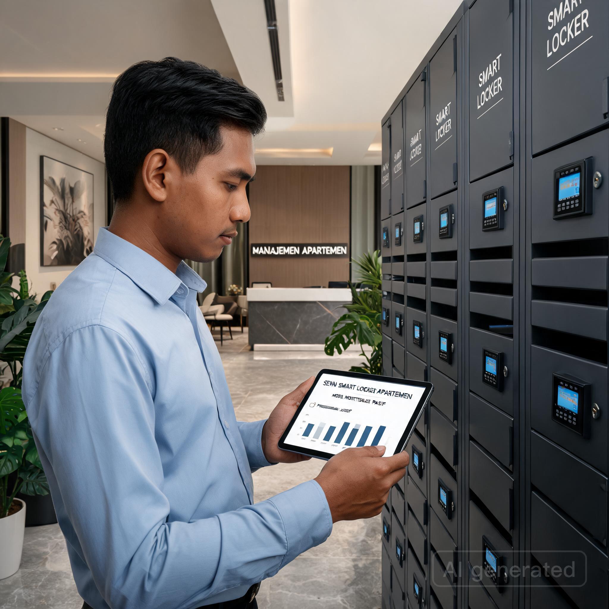 Ilustrasi Manfaat Menggunakan Smart Locker untuk Apartemen dan Residensial