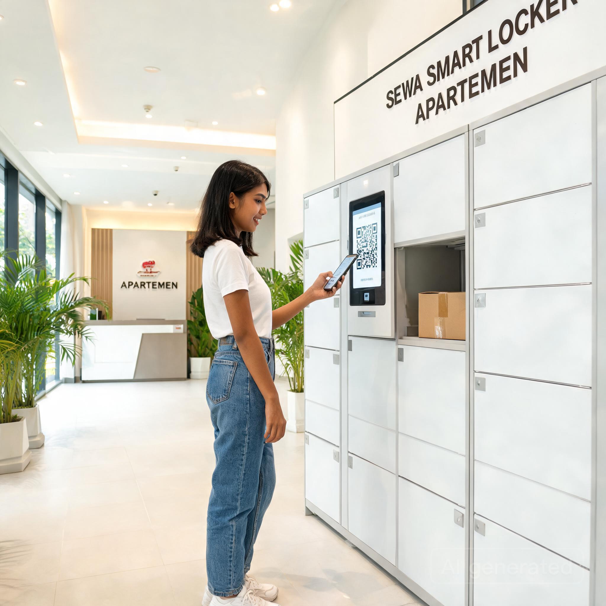 Ilustrasi Manfaat Menggunakan Smart Locker untuk Apartemen dan Residensial