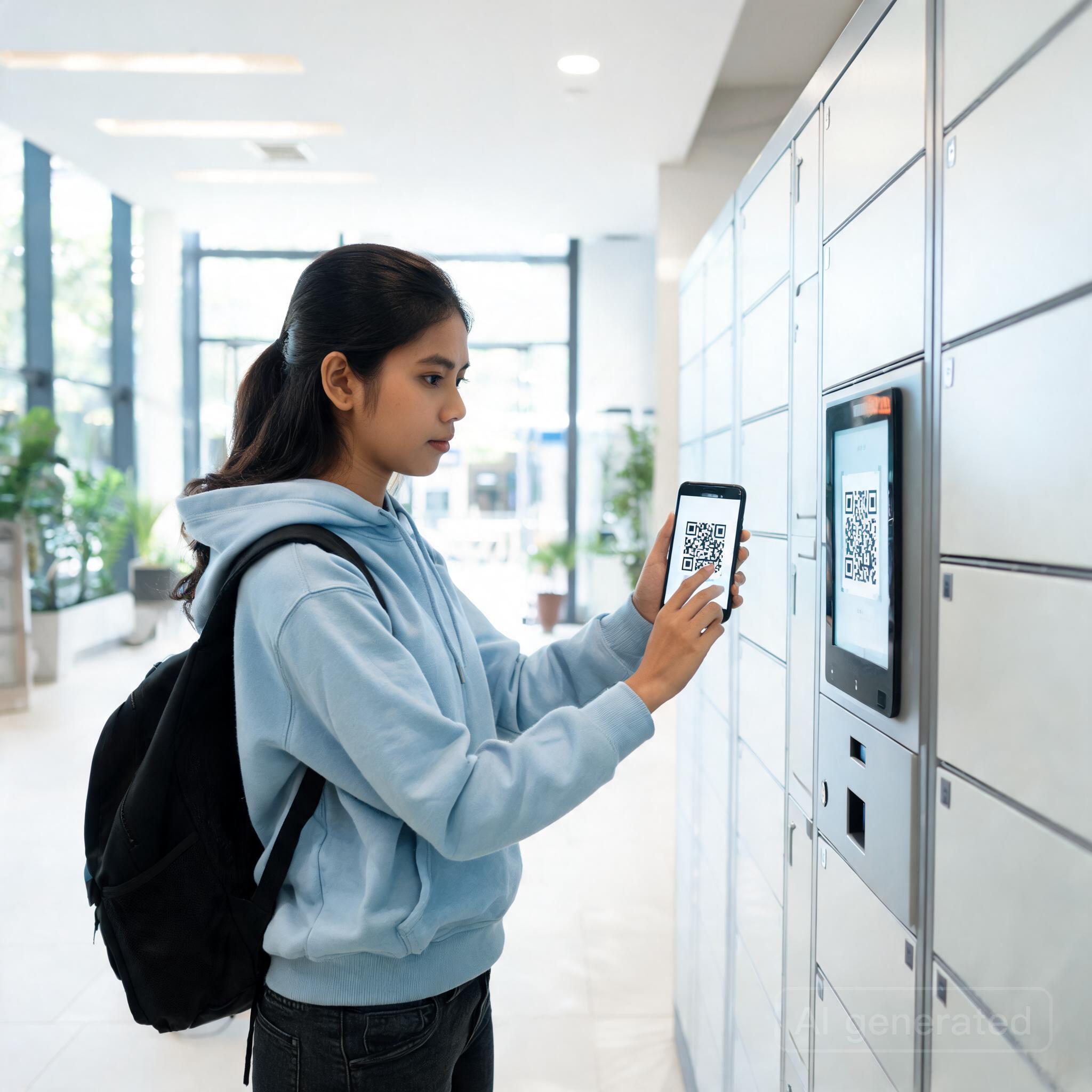 Ilustrasi Keunggulan Smart Locker Berbasis IoT Dibandingkan Loker Kunci Manual