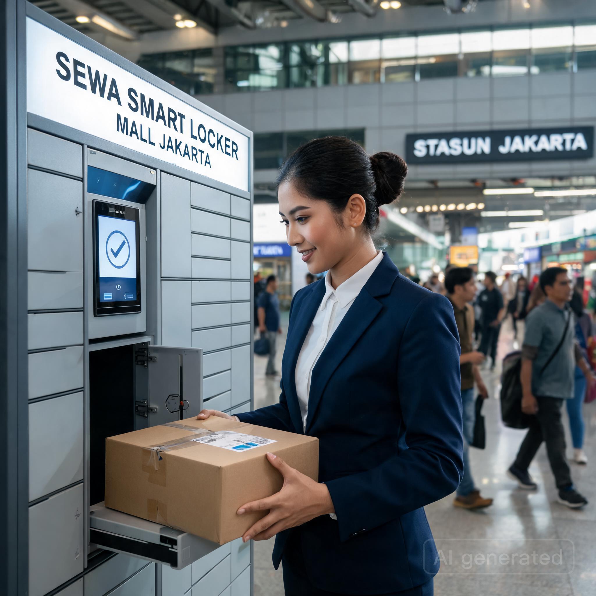 Ilustrasi Sewa Smart Locker : Solusi Terbaik untuk Penitipan Barang