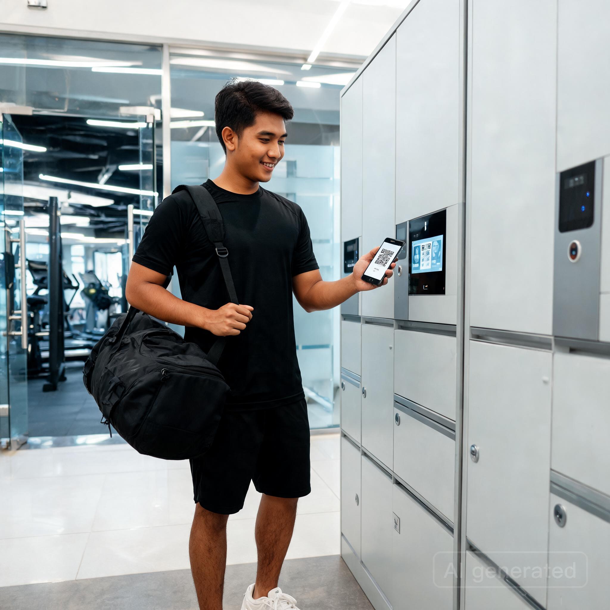 Ilustrasi Tingkatkan Kenyamanan Member Gym dengan Fasilitas Sewa Smart Locker