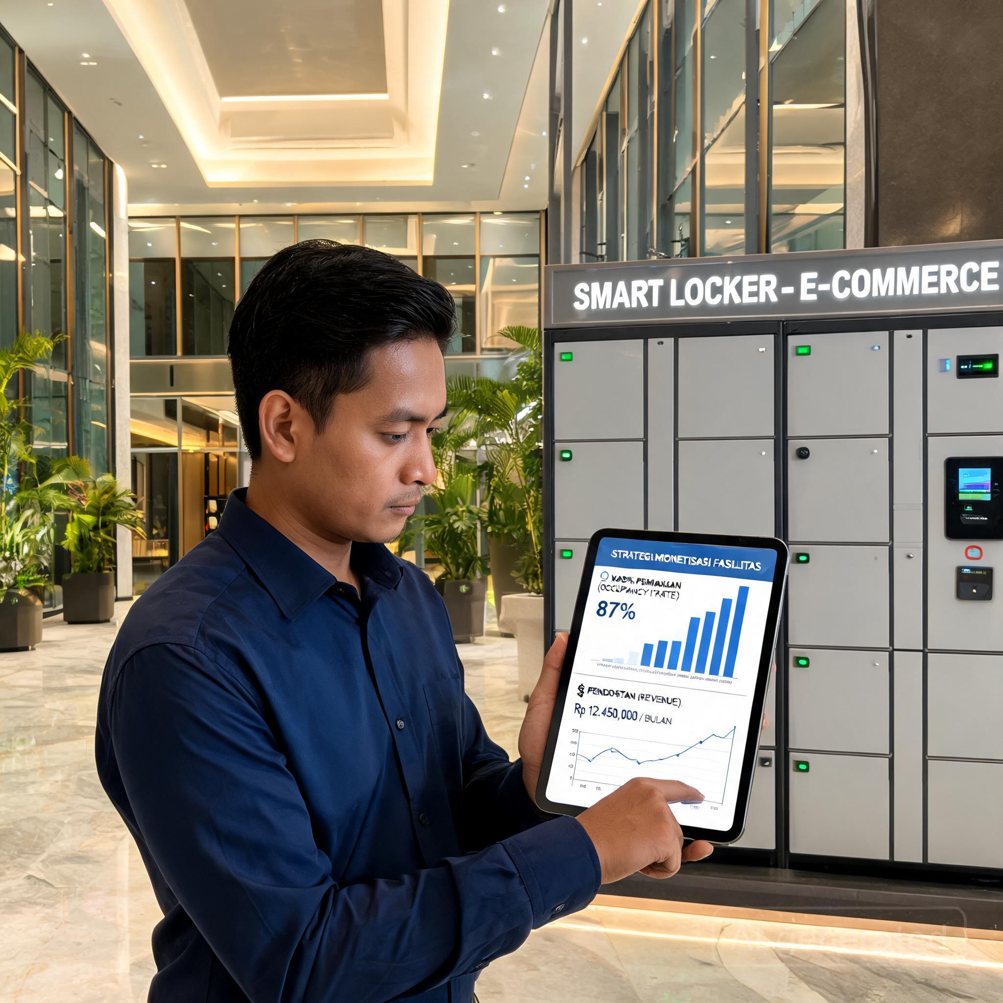 Ilustrasi Sewa Smart Locker adalah Investasi Menguntungkan untuk Bisnis Anda