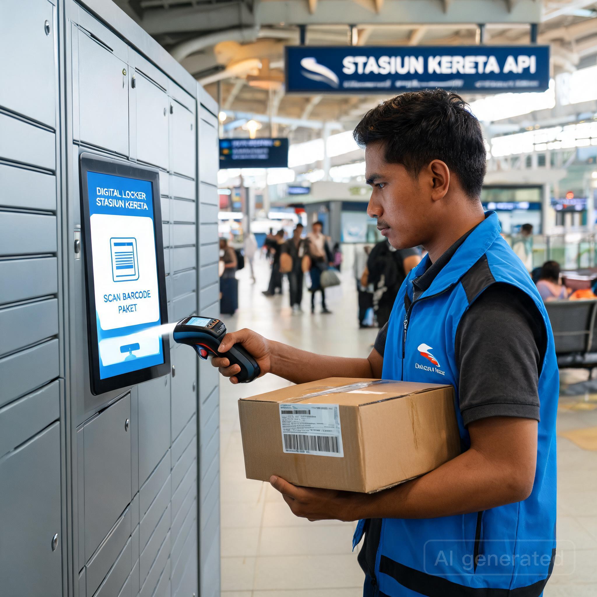 Digital Locker di Stasiun Kereta bagian 1