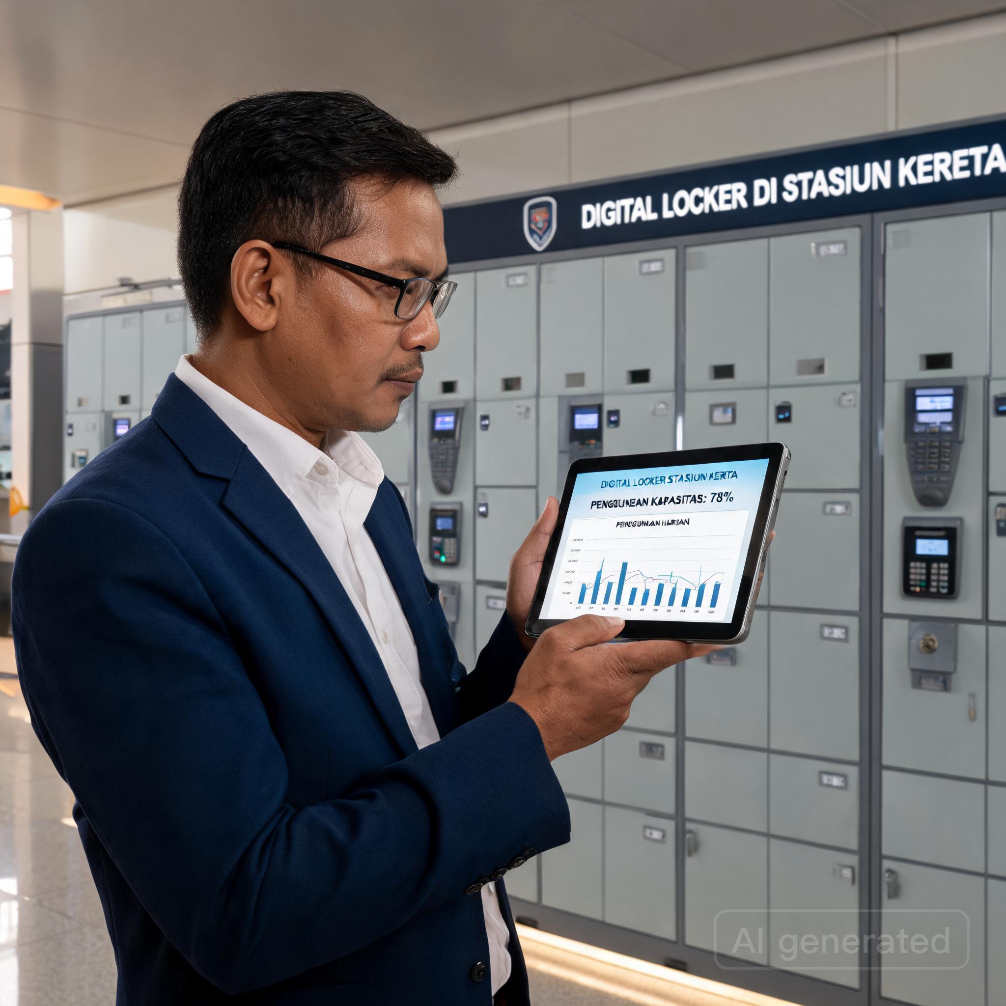 Digital Locker di Stasiun Kereta bagian 4